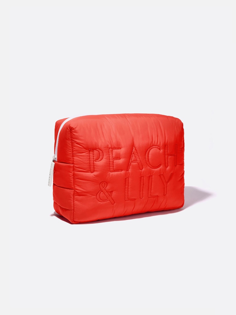 PEACH & LILY Peach Puff Everything Bag NWT